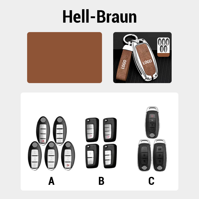 Suitable for Nissan leather keychain