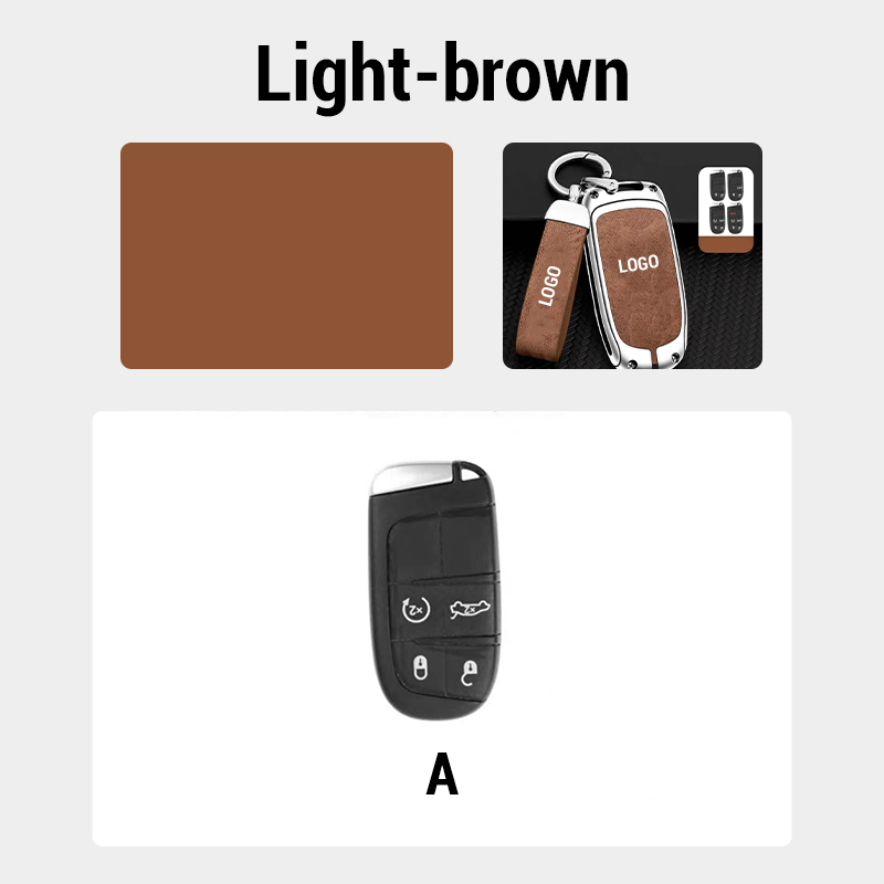 For Dodge Leather Keychain