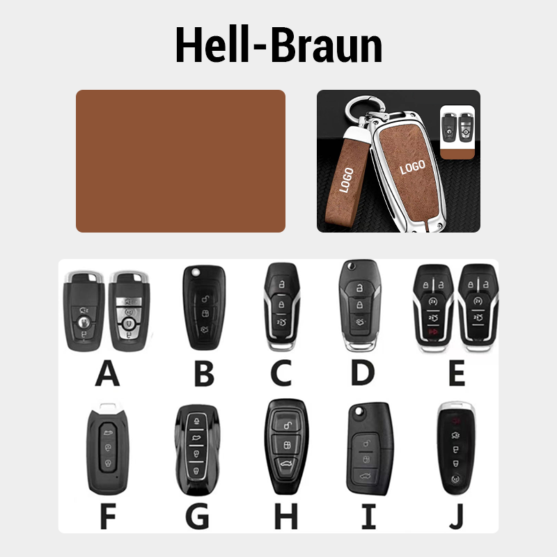 Suitable for Ford Leather Keychain