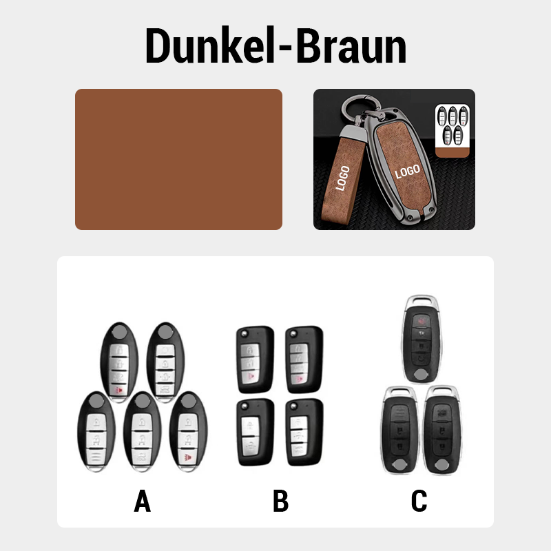 Suitable for Nissan leather keychain