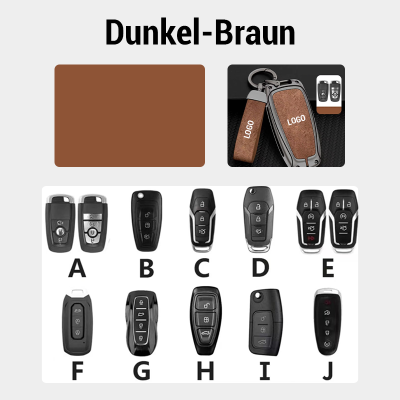 Suitable for Ford Leather Keychain