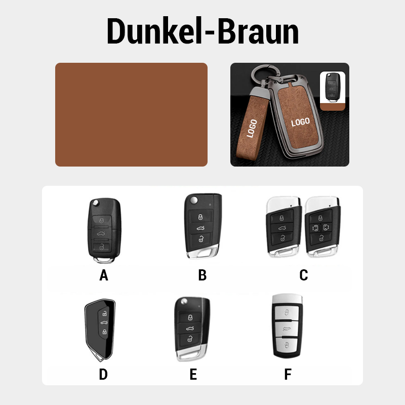 Suitable for Volkswagen leather keychain