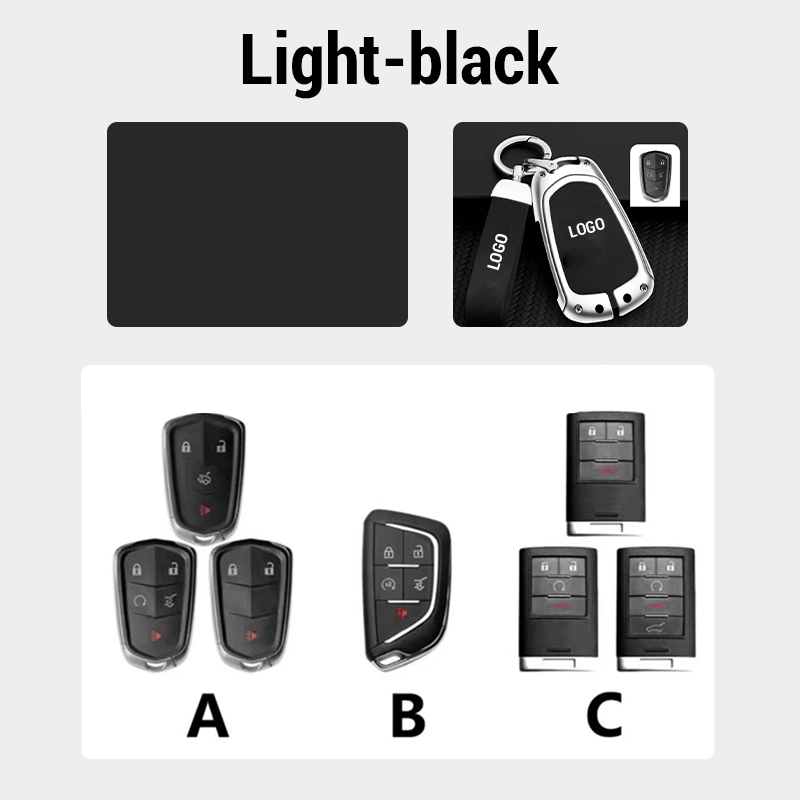 For Cadillac Leather Keychain