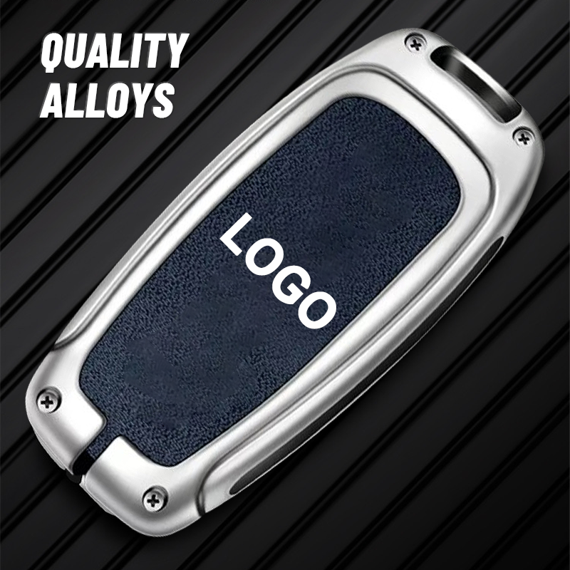 For Volvo Leather Keychain