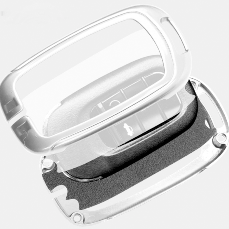 For Volvo Leather Keychain