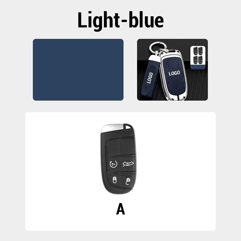 For Dodge Leather Keychain