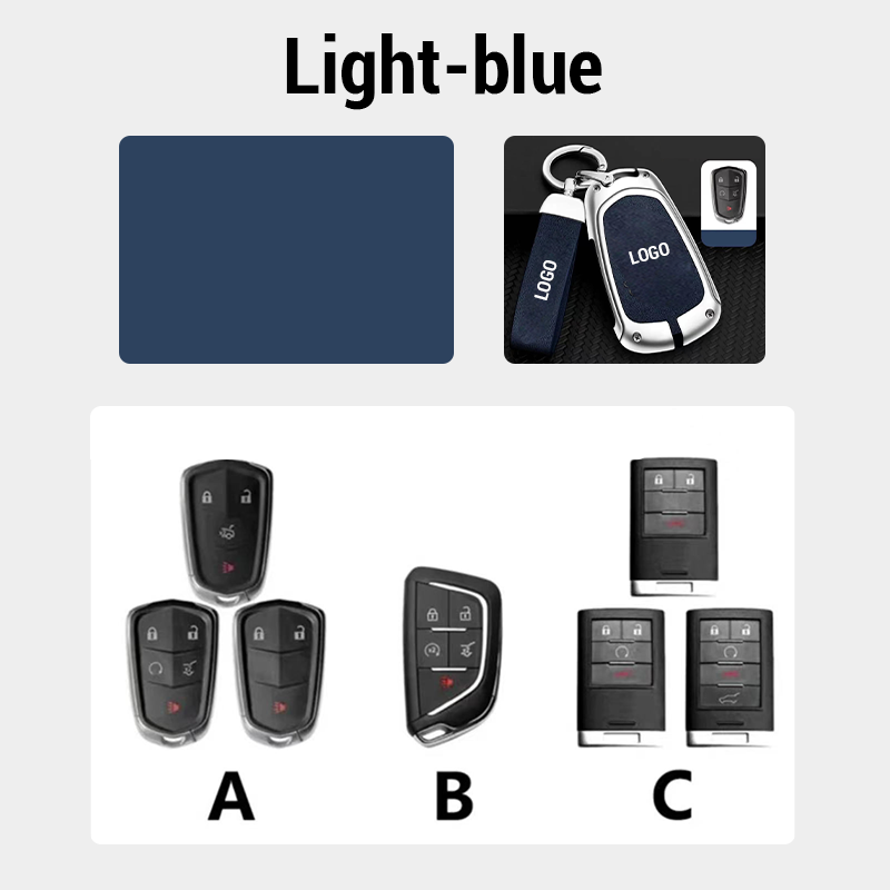 For Cadillac Leather Keychain