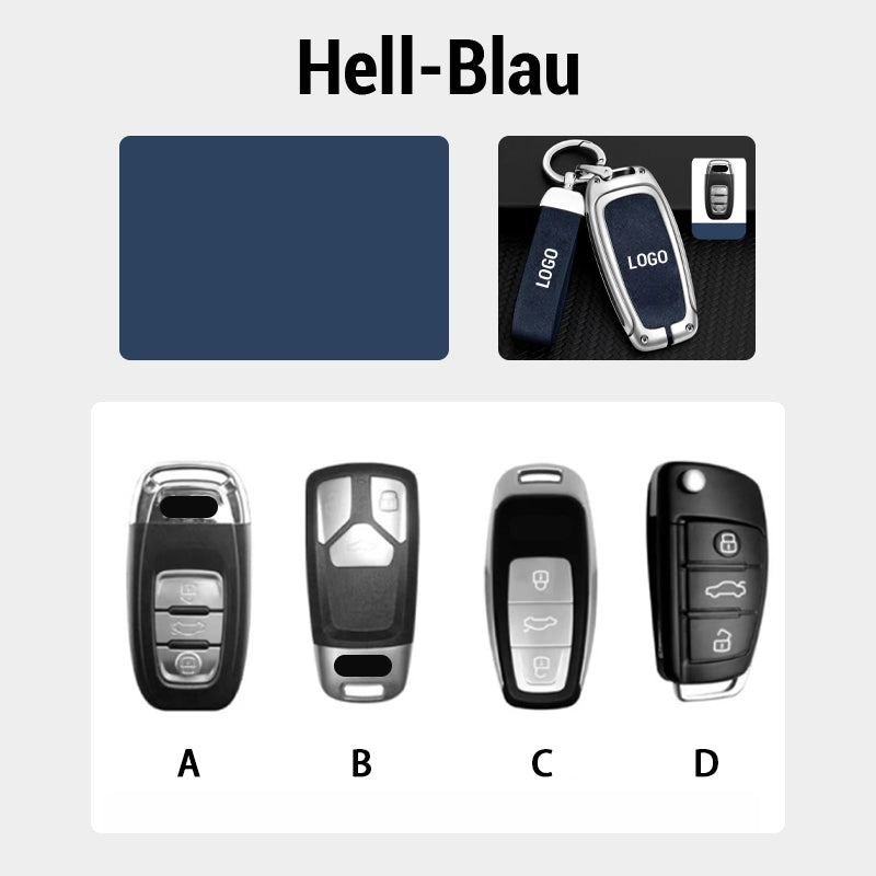 Suitable for Audi car leather keychain