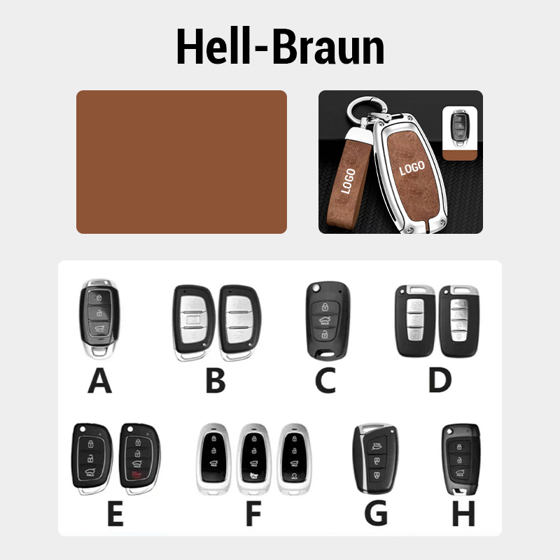 Suitable for Hyundai Leather Keychain