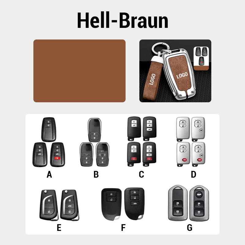 Suitable for Toyota leather keychain