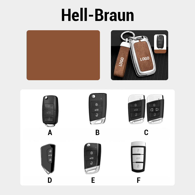 Suitable for Volkswagen leather keychain