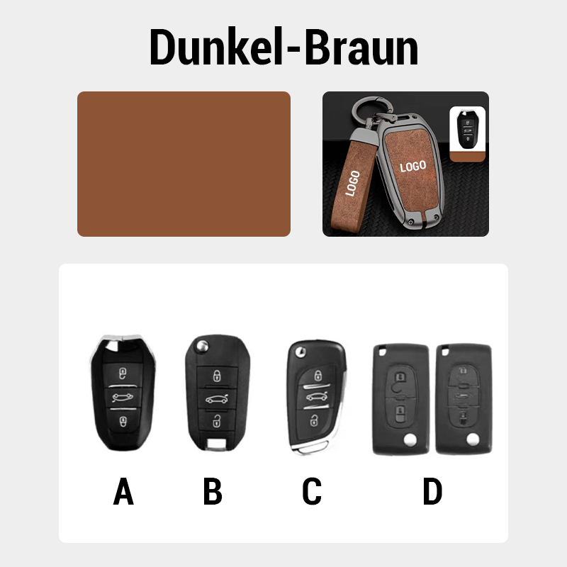 Suitable for Peugeot leather keychain