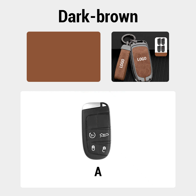 For Dodge Leather Keychain