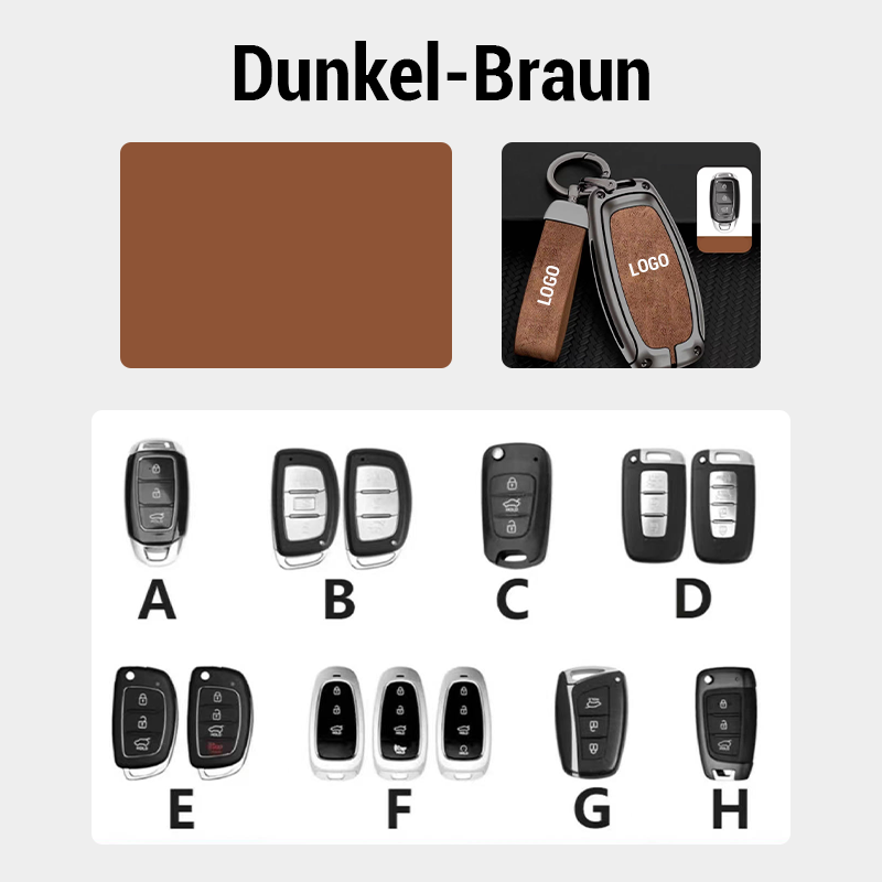 Suitable for Hyundai Leather Keychain