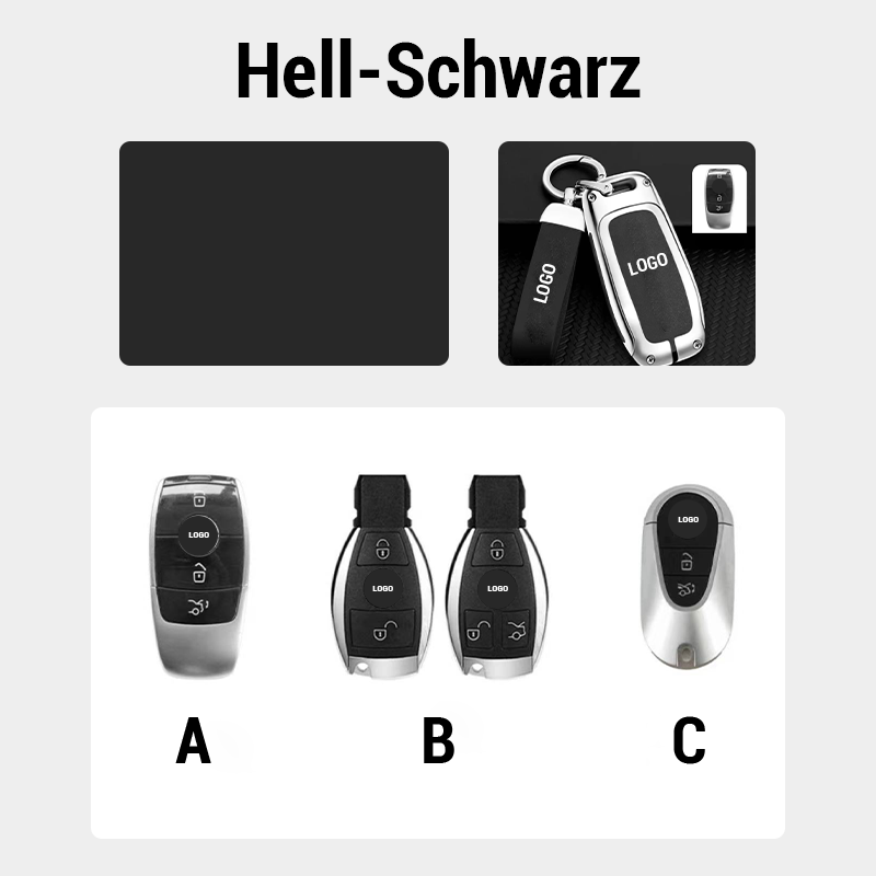 Suitable for Mercedes-Benz car leather keychain