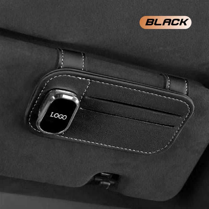 Leather Car Multifunctional Glasses Holder