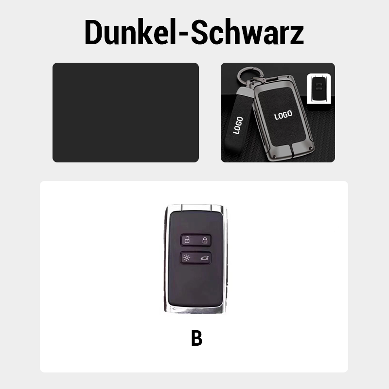 For Renault Leather Keychain
