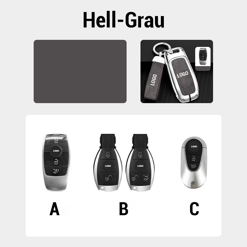 Suitable for Mercedes-Benz car leather keychain