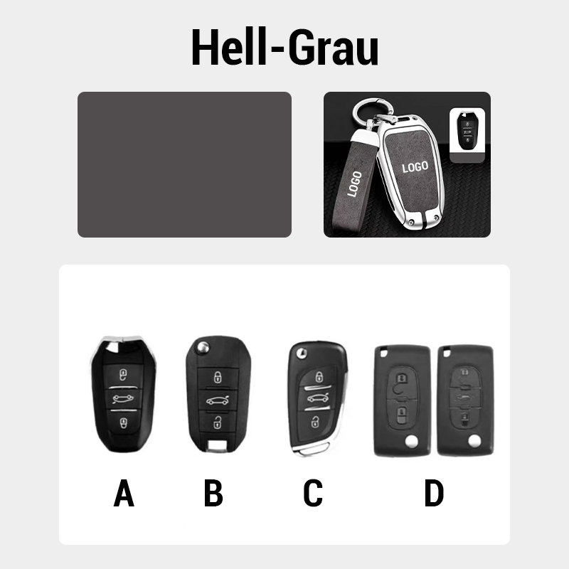 Suitable for Peugeot leather keychain