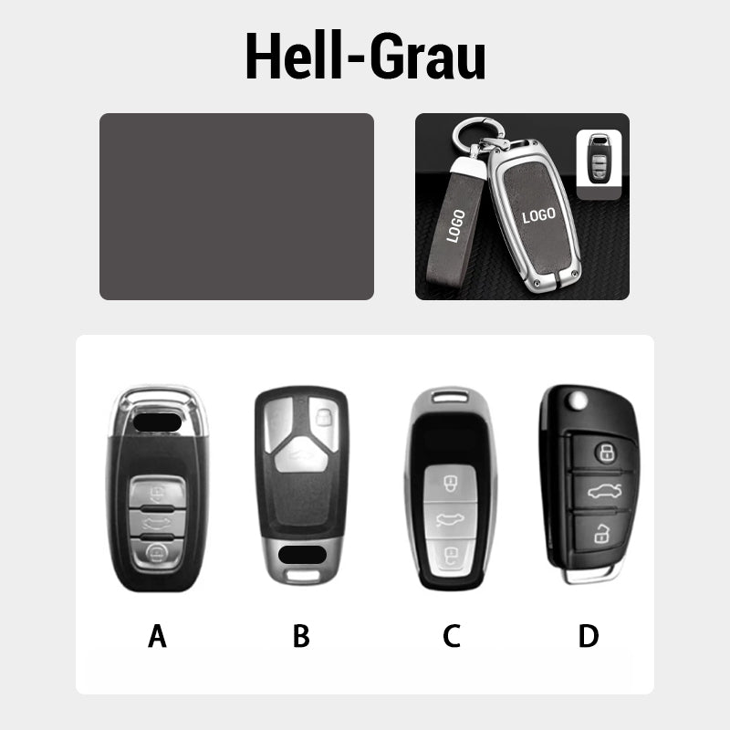 Suitable for Audi car leather keychain