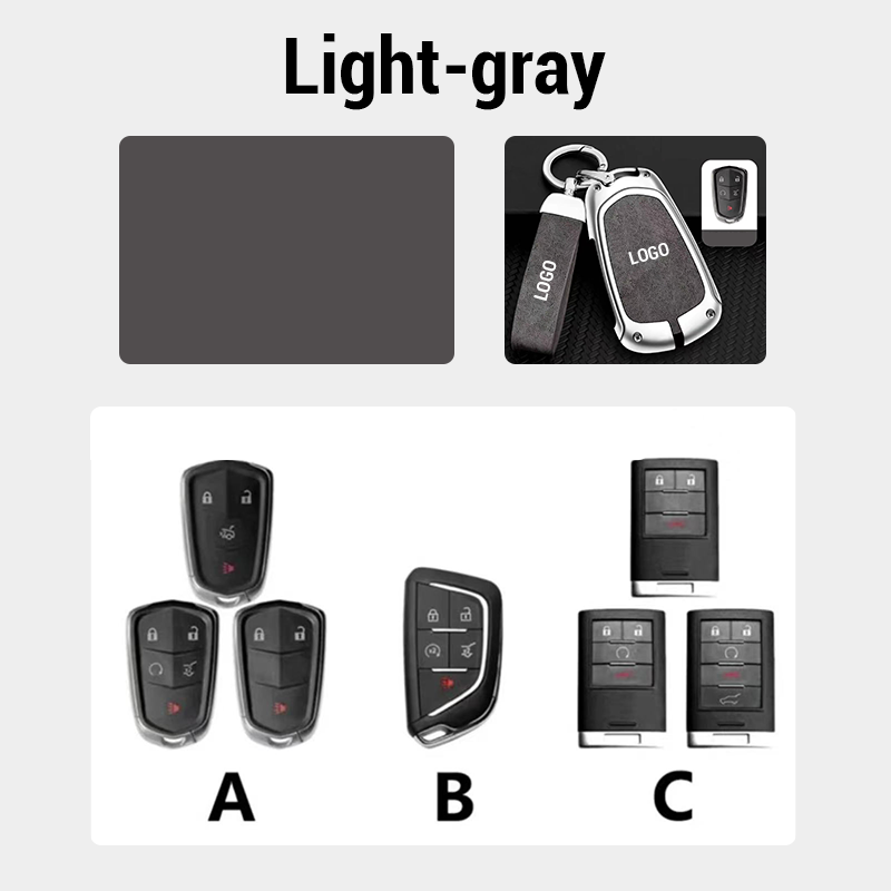 For Cadillac Leather Keychain