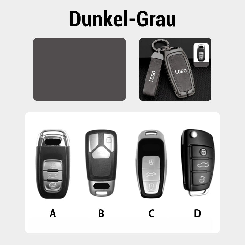 Suitable for Audi car leather keychain