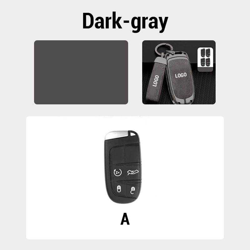 For Dodge Leather Keychain