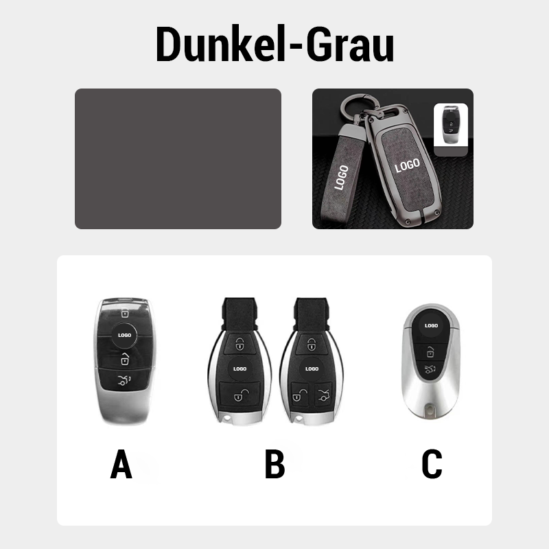 Suitable for Mercedes-Benz car leather keychain