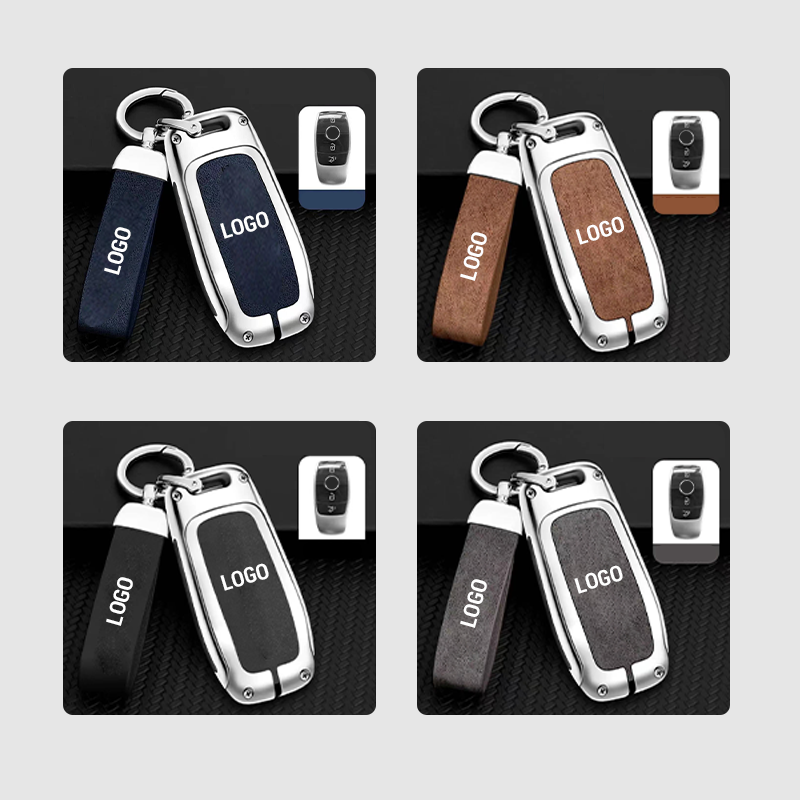 Suitable for Mercedes-Benz car leather keychain