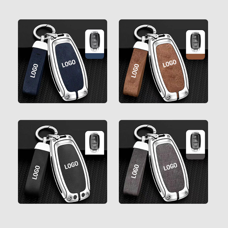 Suitable for Hyundai Leather Keychain
