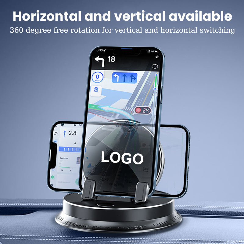 Multifunctional Electric Car Dashboard Mobile Phone Holder WIth Logo