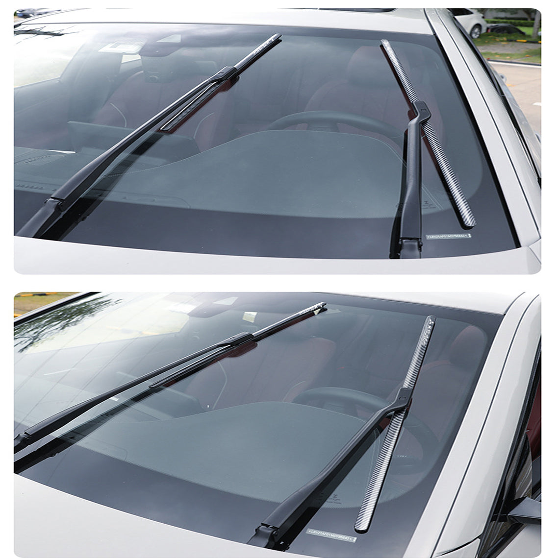 🌈 Quiet, Boneless Carbon Fiber Windshield Wipers
