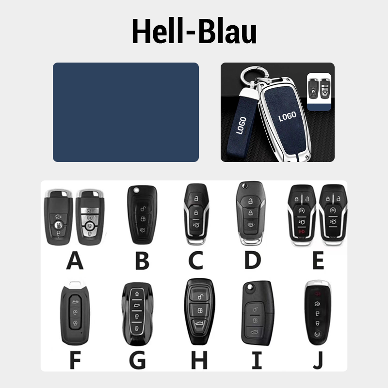 Suitable for Ford Leather Keychain