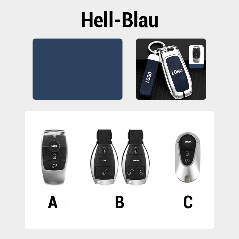 Suitable for Mercedes-Benz car leather keychain
