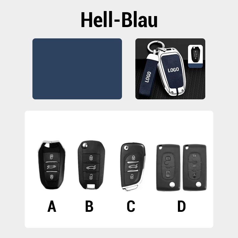 Suitable for Citroen leather keychain
