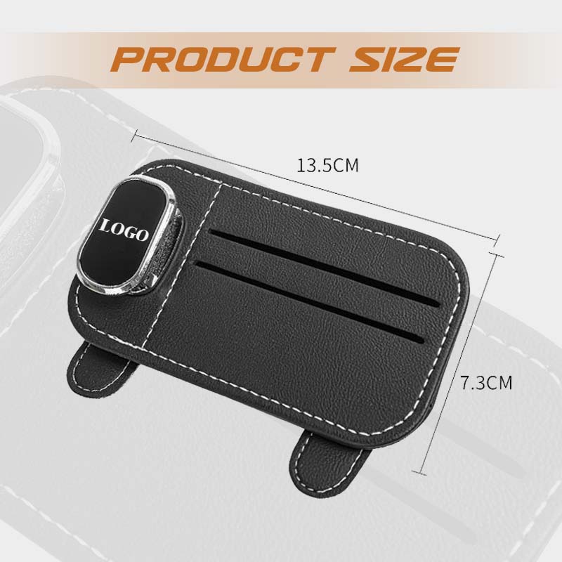 Leather Car Multifunctional Glasses Holder