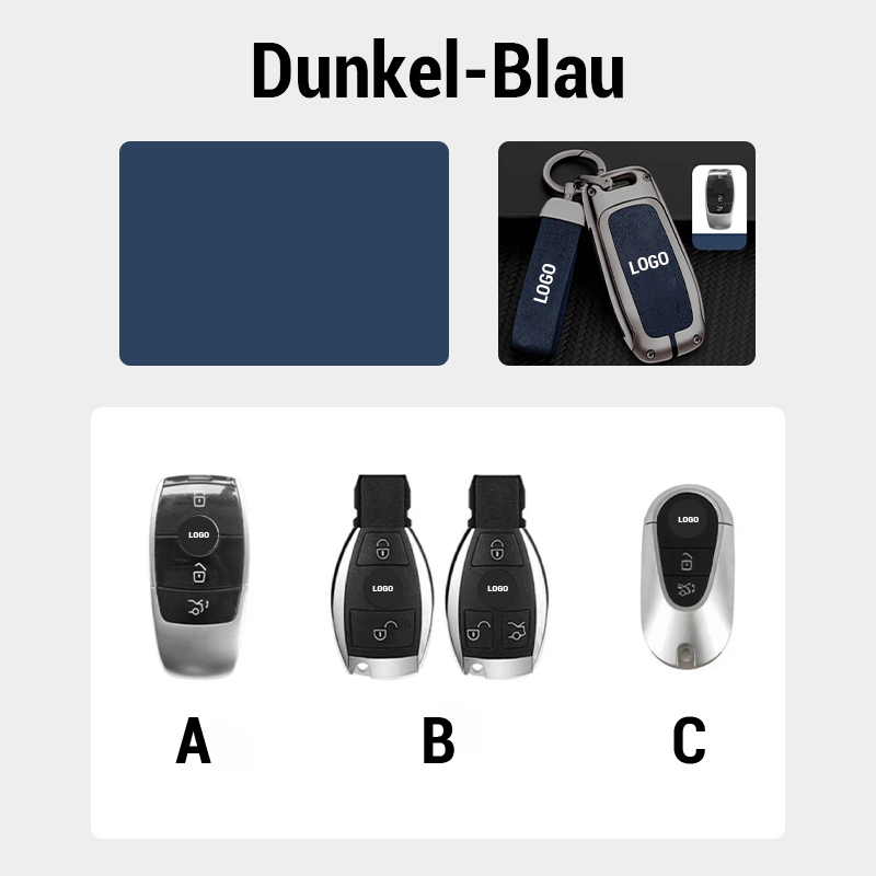 Suitable for Mercedes-Benz car leather keychain