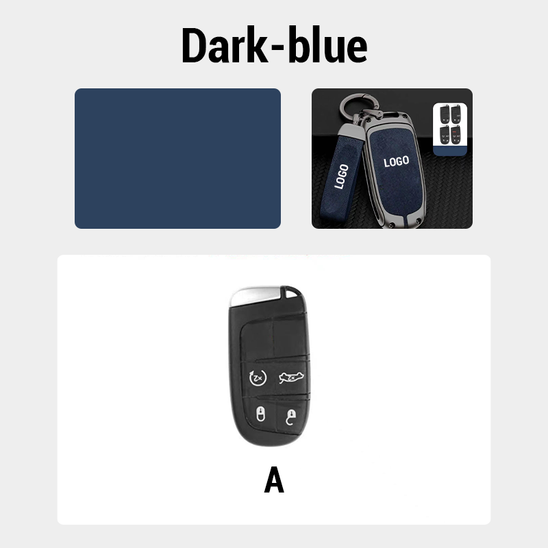 For Dodge Leather Keychain