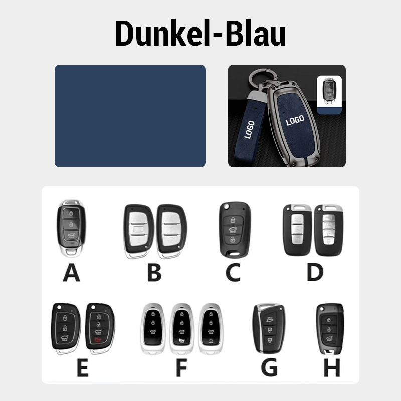 Suitable for Hyundai Leather Keychain