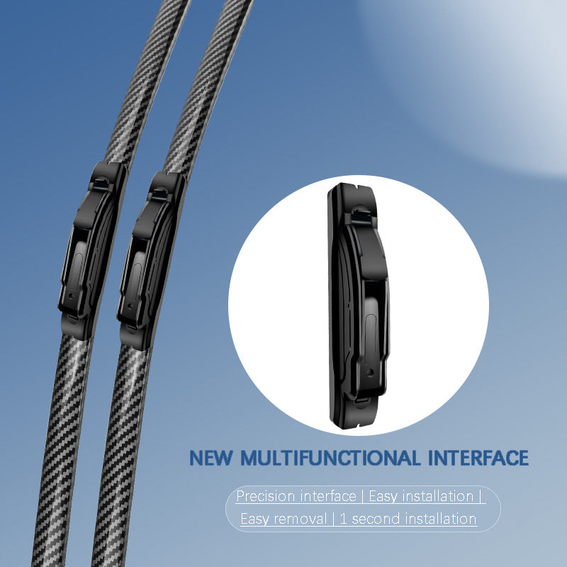 🌈 Quiet, Boneless Carbon Fiber Windshield Wipers
