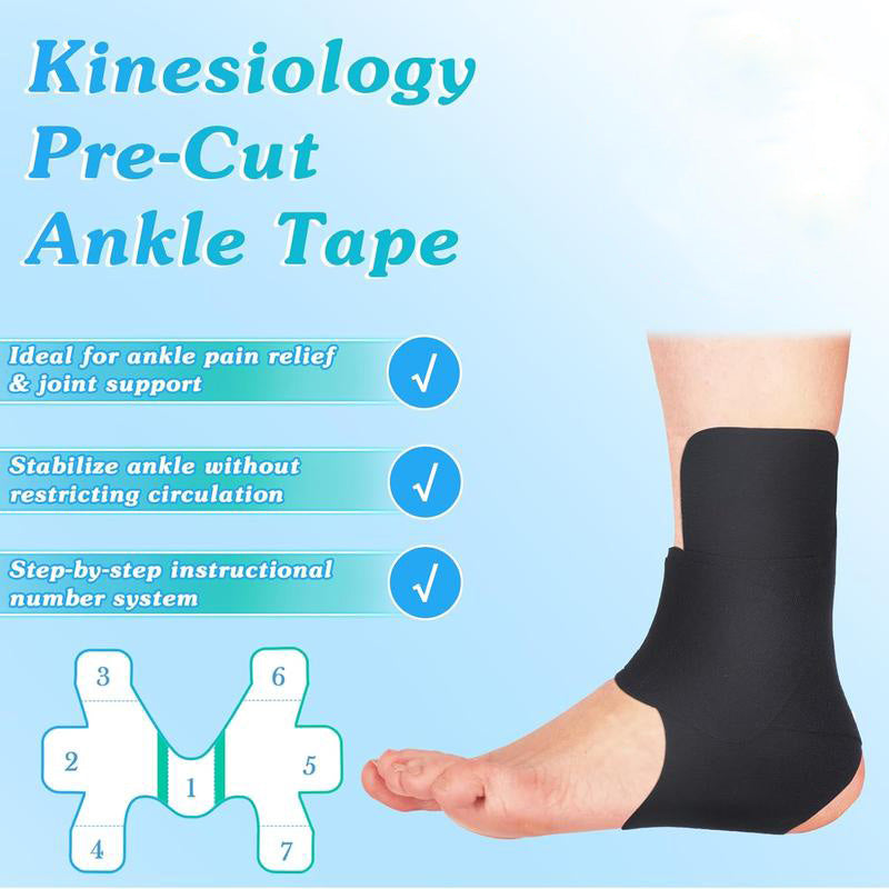 🦵 Precut Kinesiology Tape for Ankle