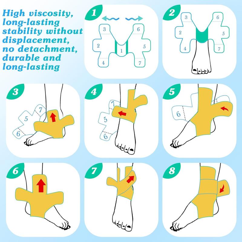 🦵 Precut Kinesiology Tape for Ankle